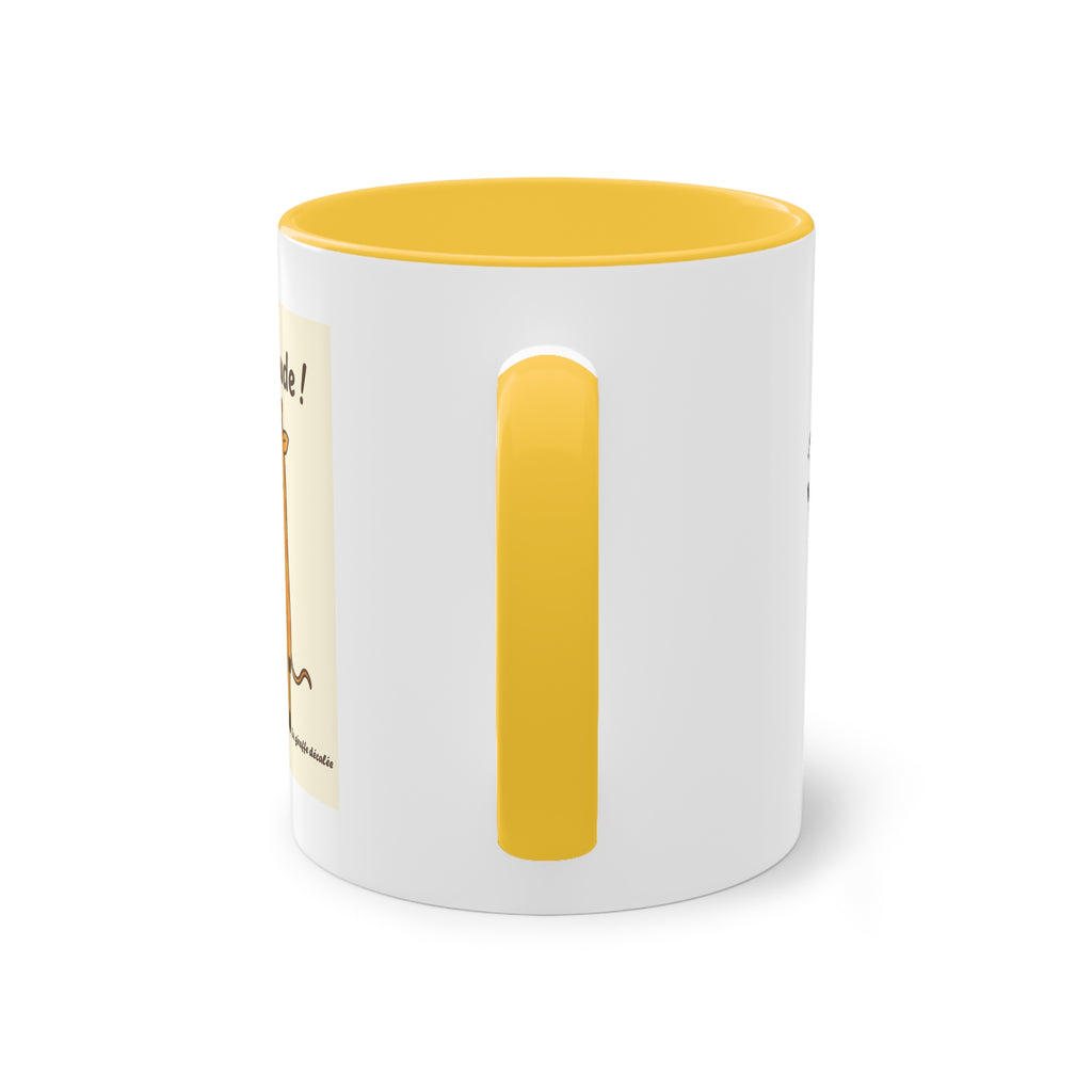 Coffee Mug, "JE BOUDE"