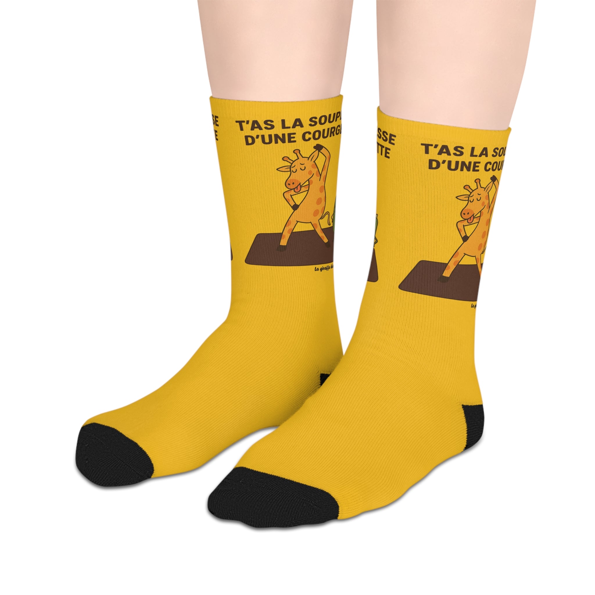 Socks "LA COURGETTE" JAUNE