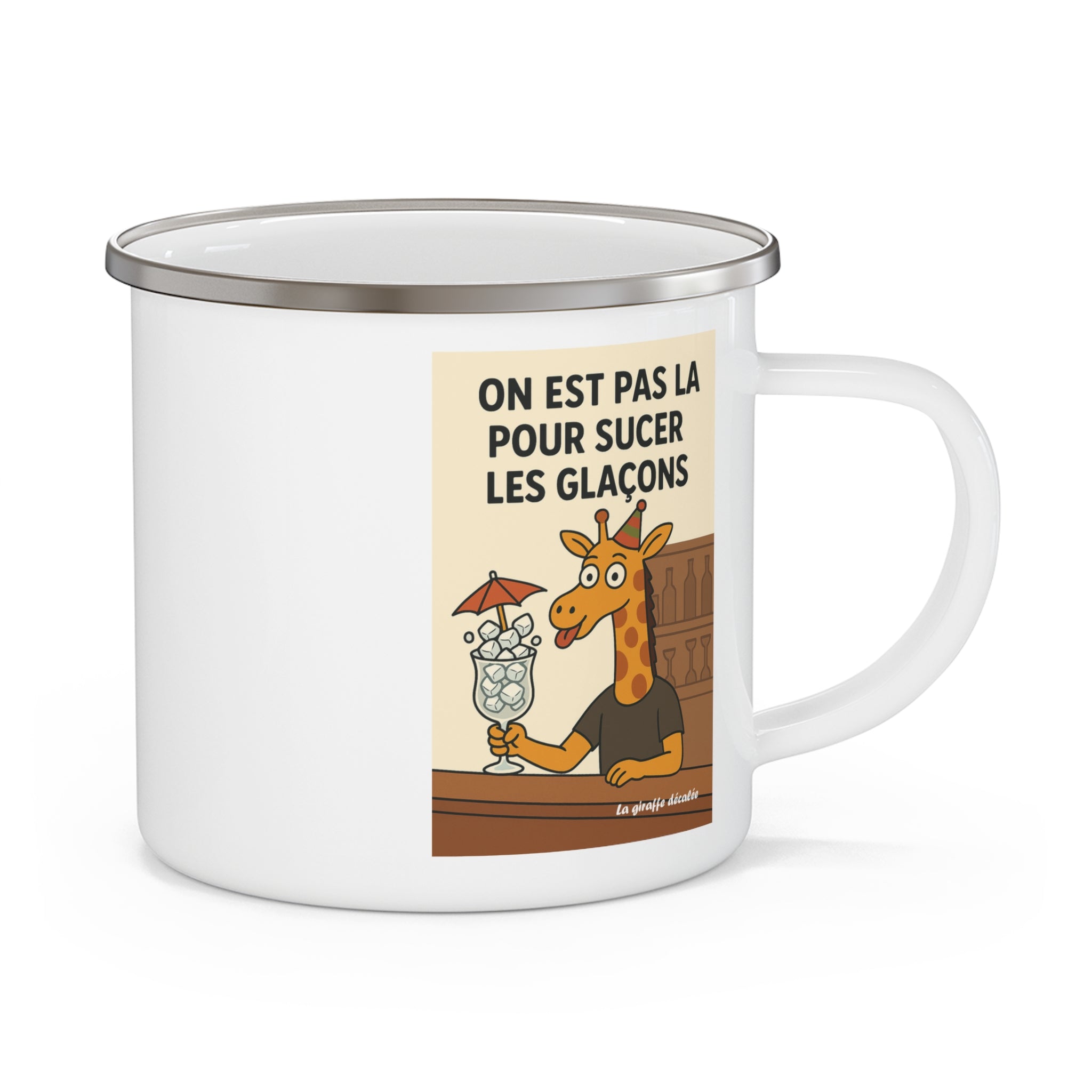 Camping Mug "SUCER LES GLACONS"
