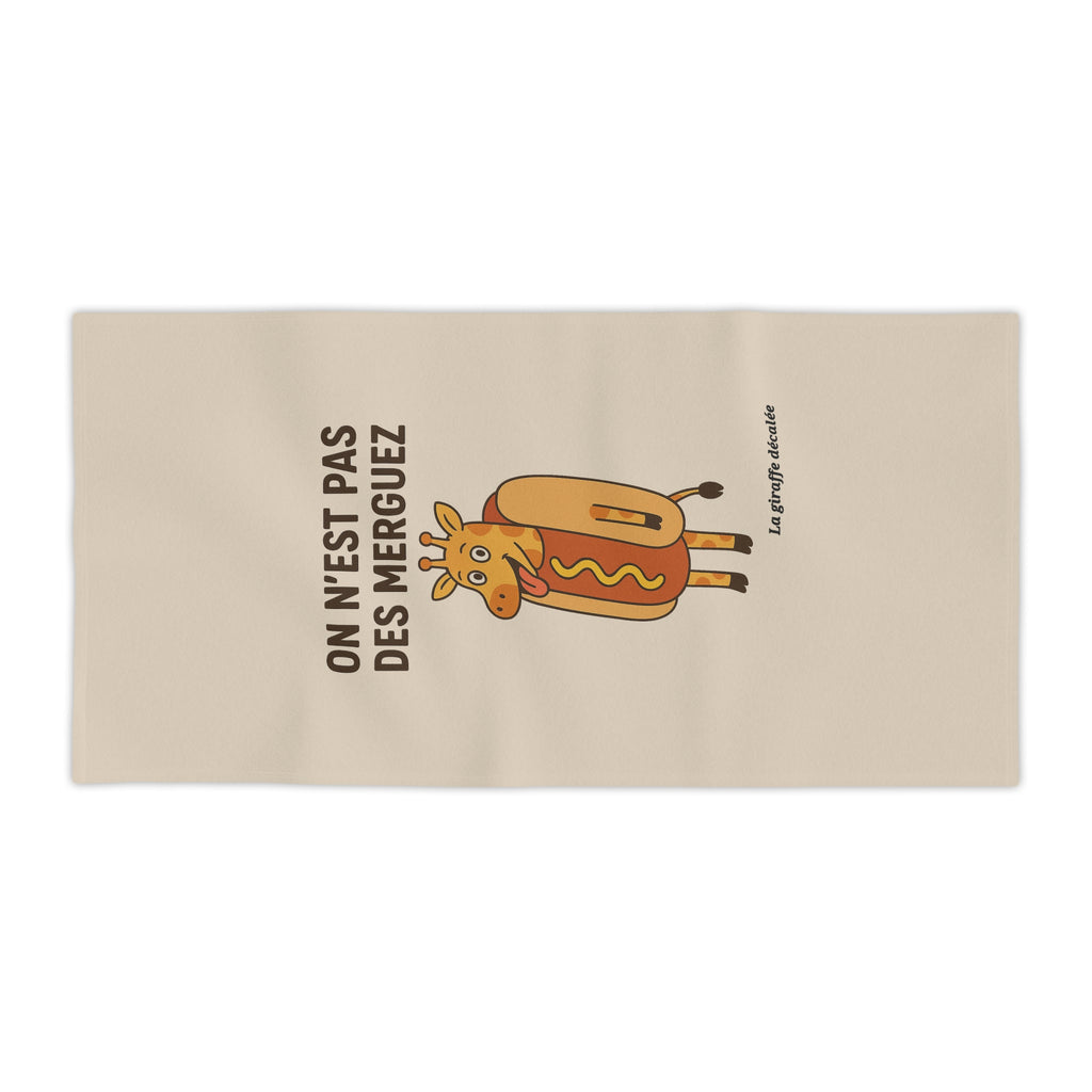 SERVIETTE DE PLAGE "MERGUEZ"