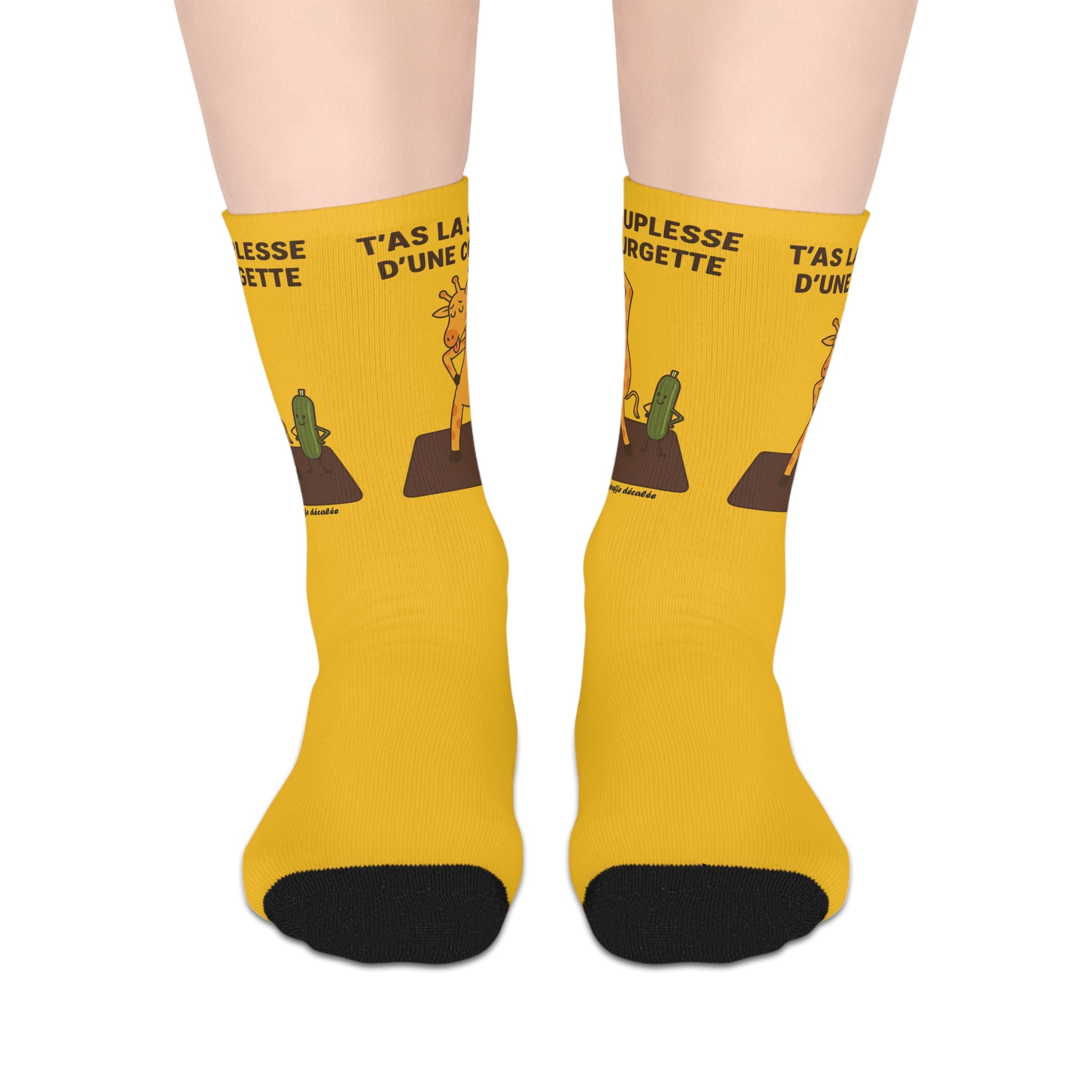 Socks "LA COURGETTE" JAUNE