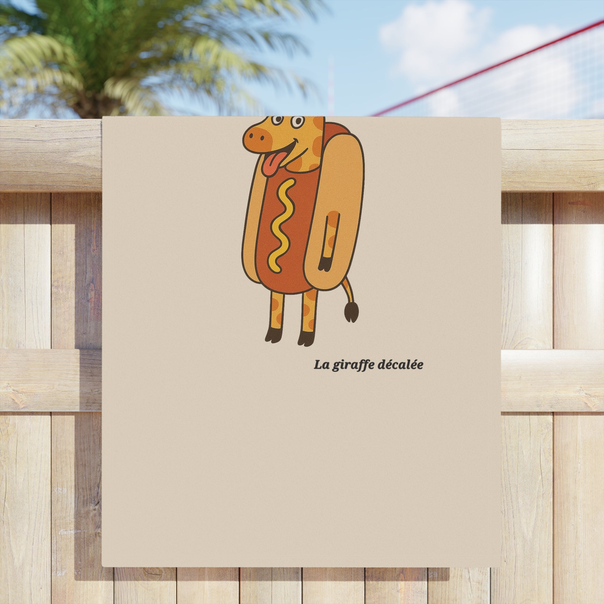 SERVIETTE DE PLAGE "MERGUEZ"