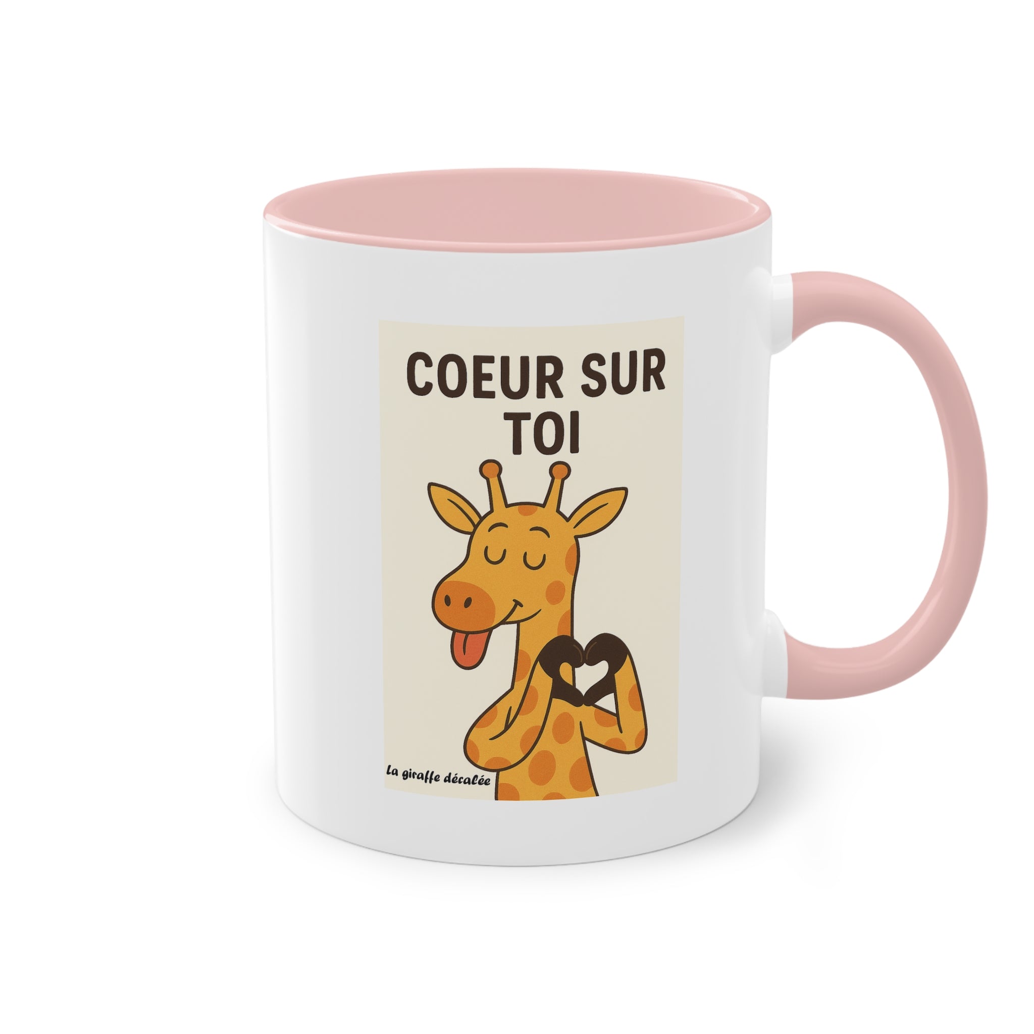 Coffee Mug, "COEUR SUR TOI"