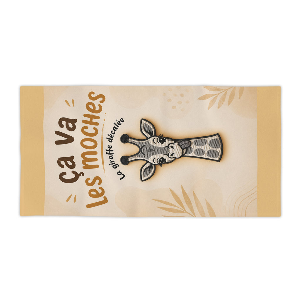 SERVIETTE DE PLAGE "CA VA LES MOCHES"