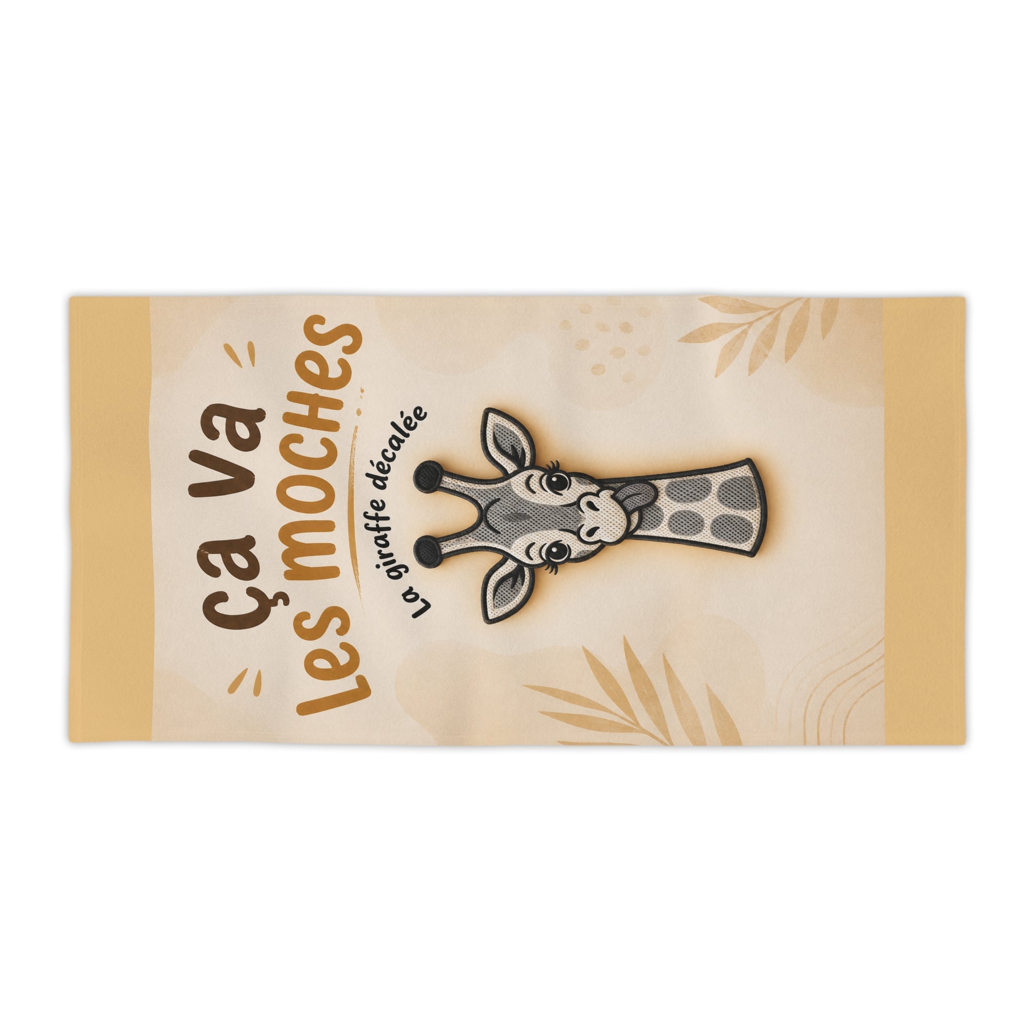 SERVIETTE DE PLAGE "CA VA LES MOCHES"