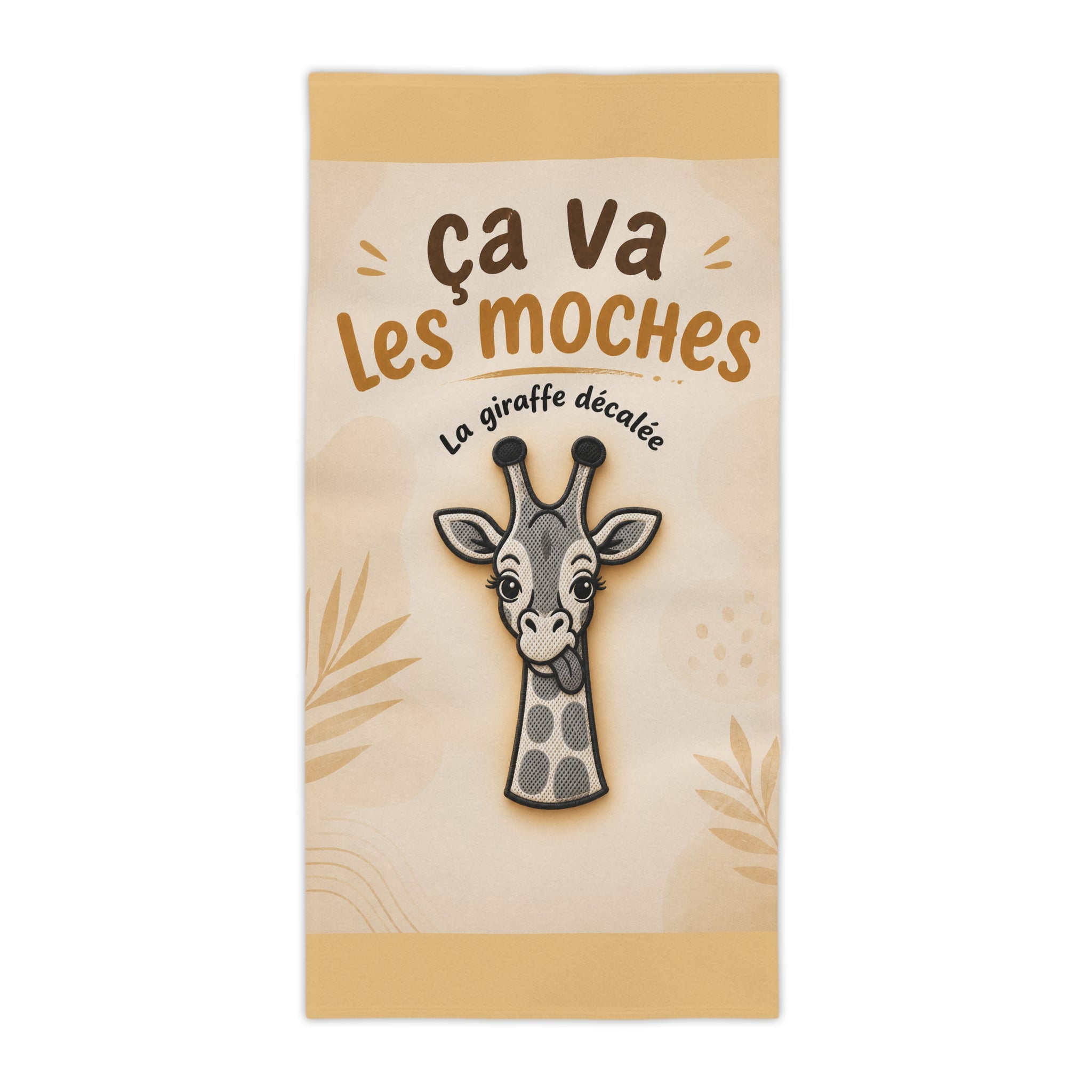 SERVIETTE DE PLAGE "CA VA LES MOCHES"