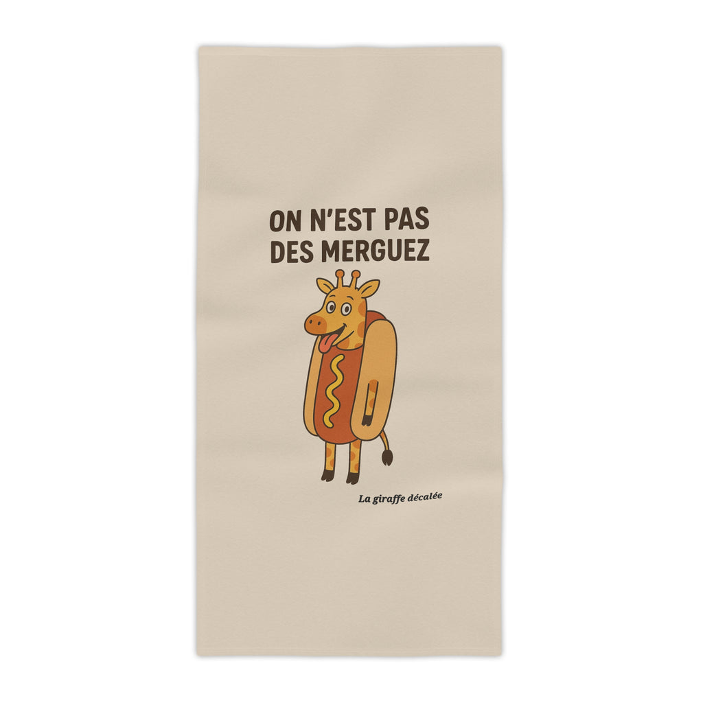 SERVIETTE DE PLAGE "MERGUEZ"