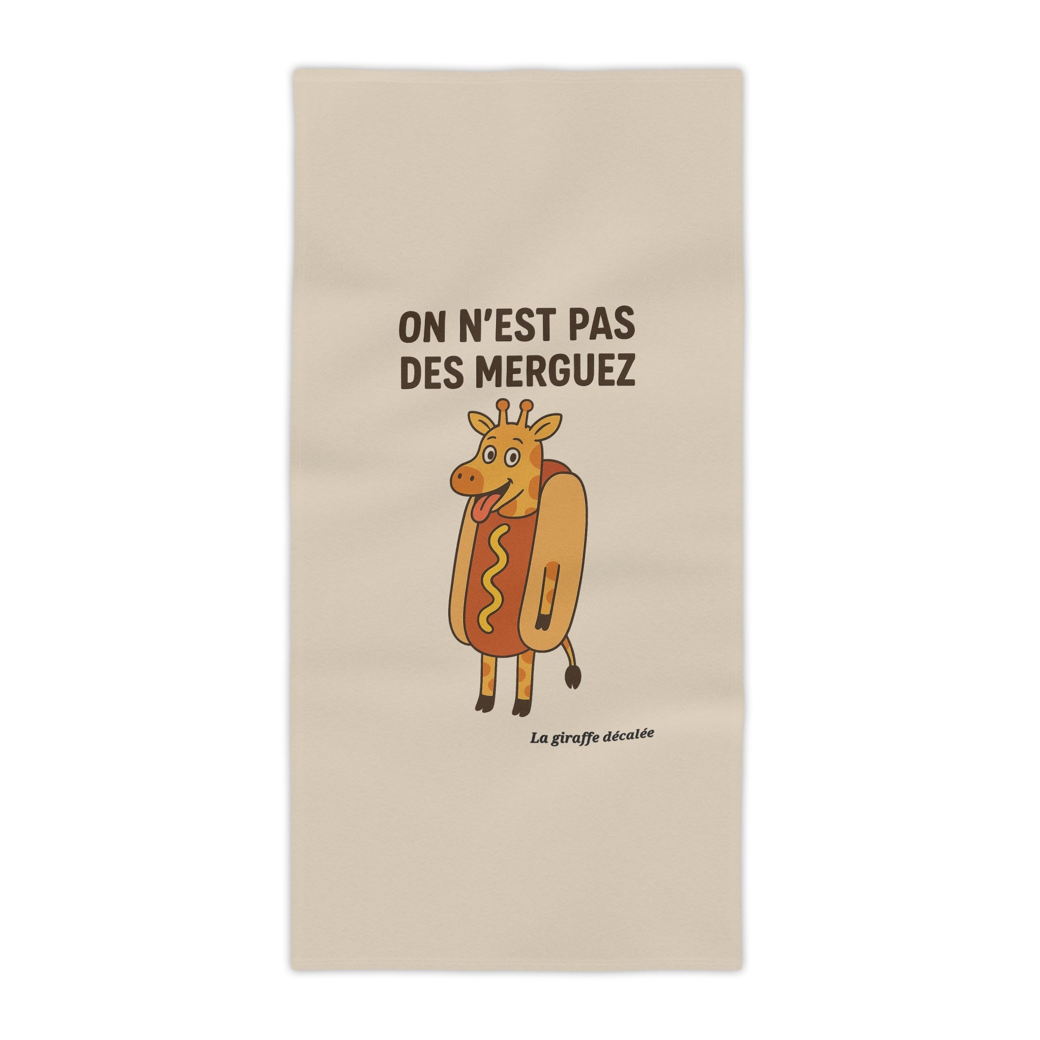SERVIETTE DE PLAGE "MERGUEZ"