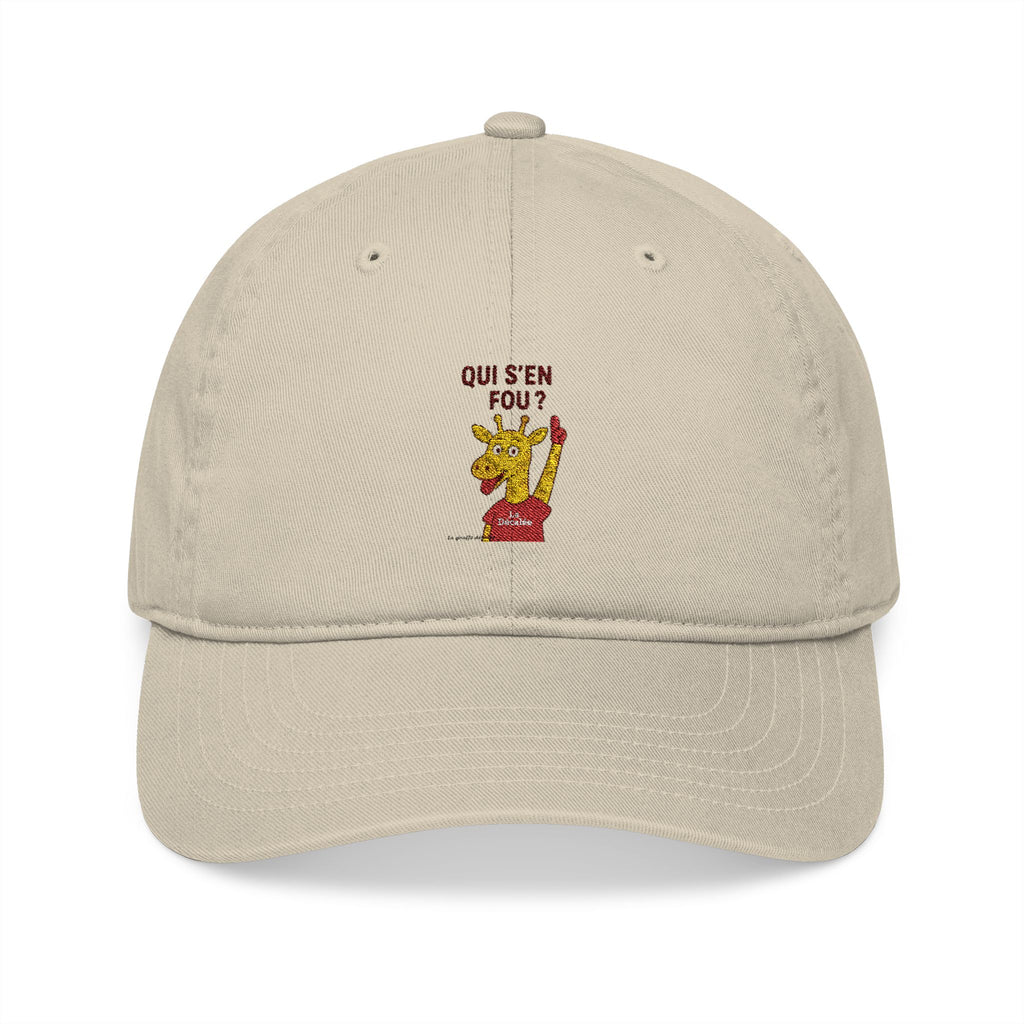 Organic Baseball Cap "QUI S'EN FOU"