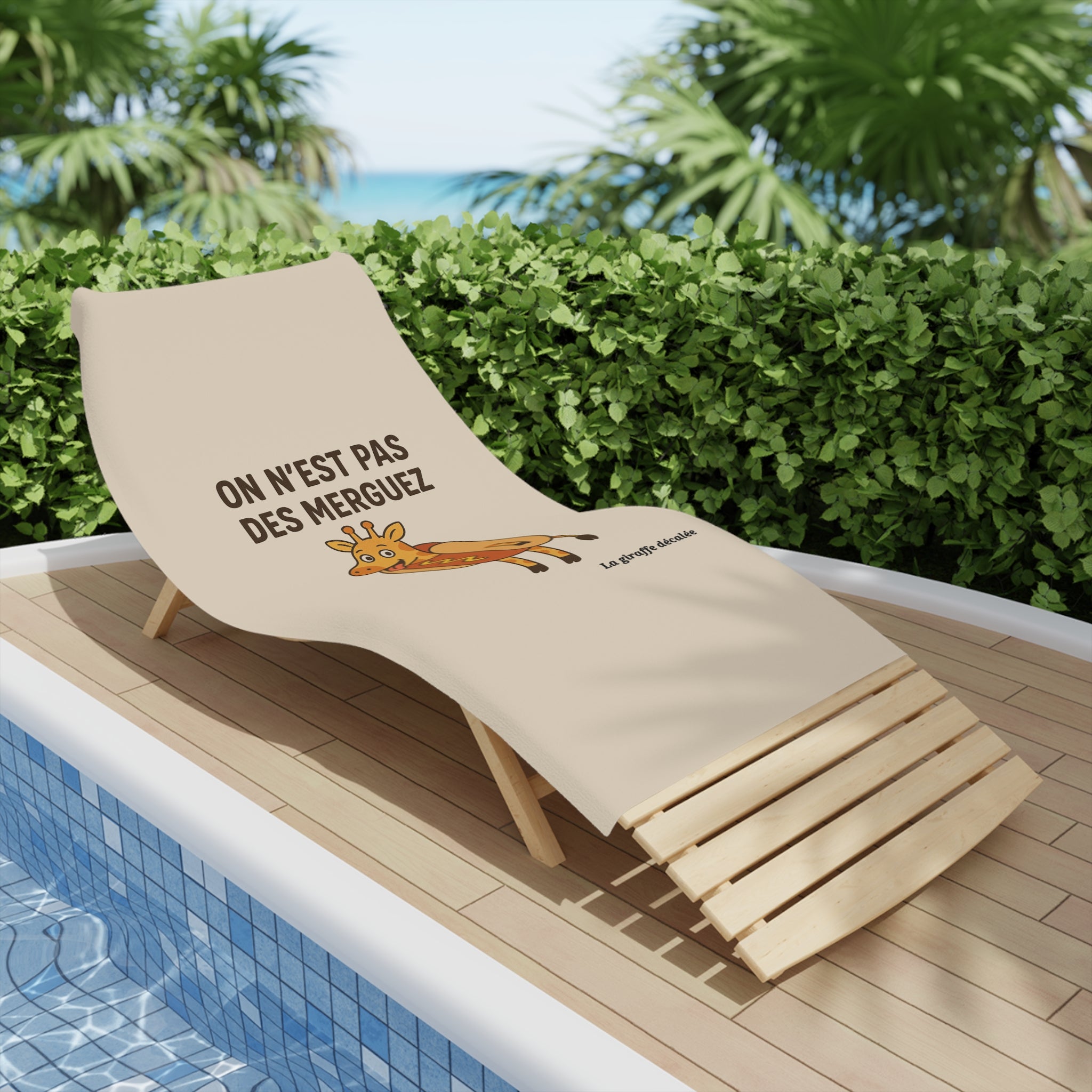 SERVIETTE DE PLAGE "MERGUEZ"