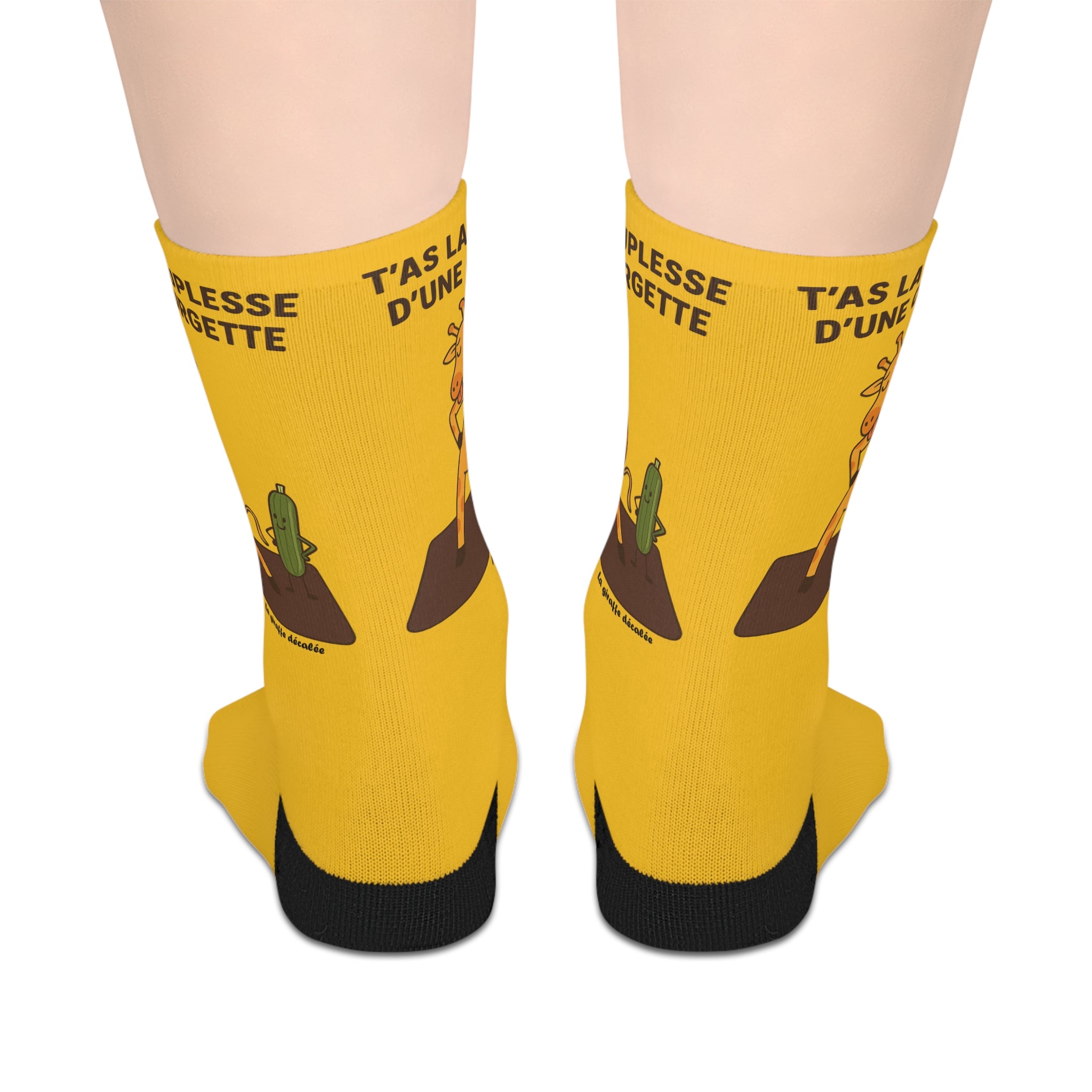 Socks "LA COURGETTE" JAUNE
