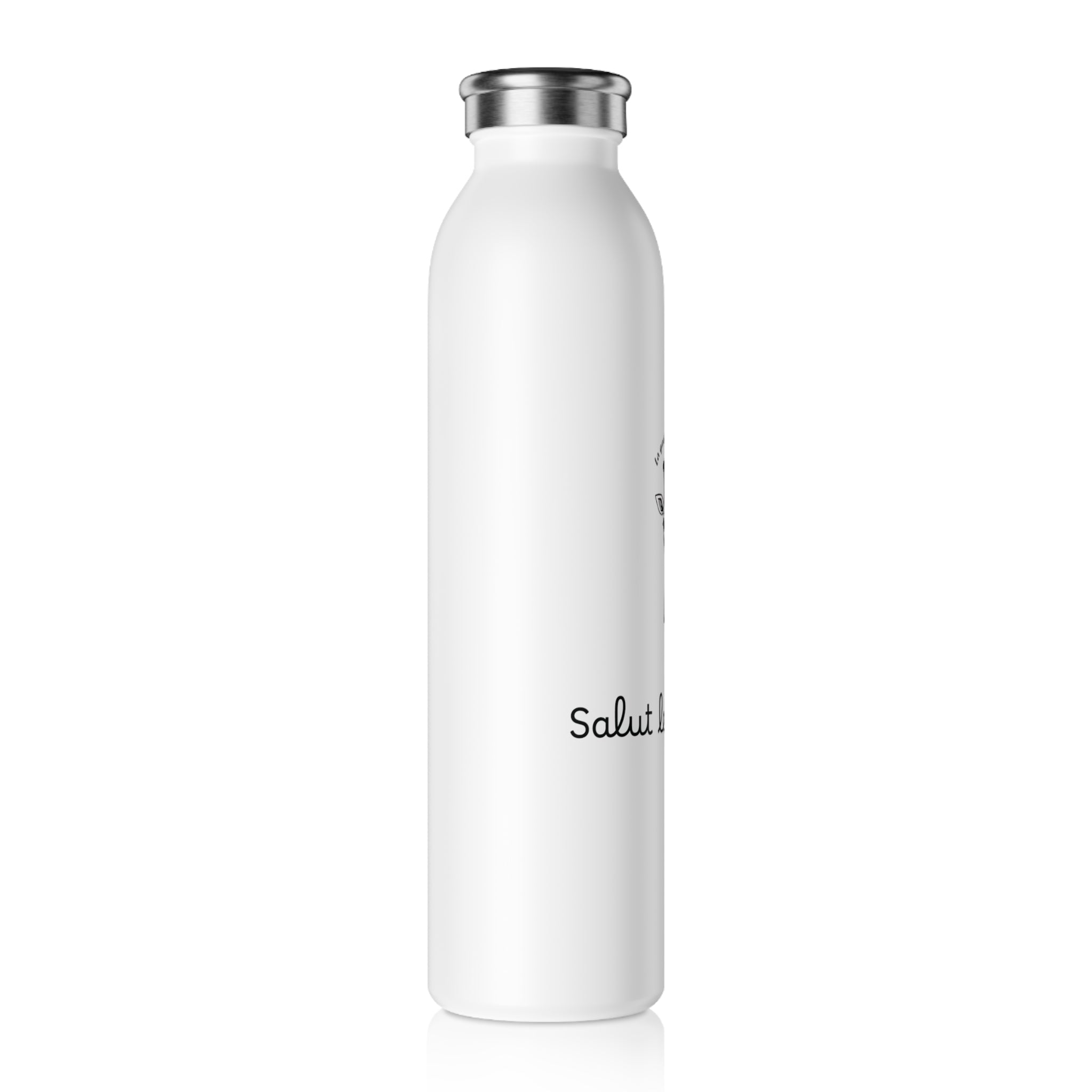 Slim Water Bottle "SALUT LES MOCHES"