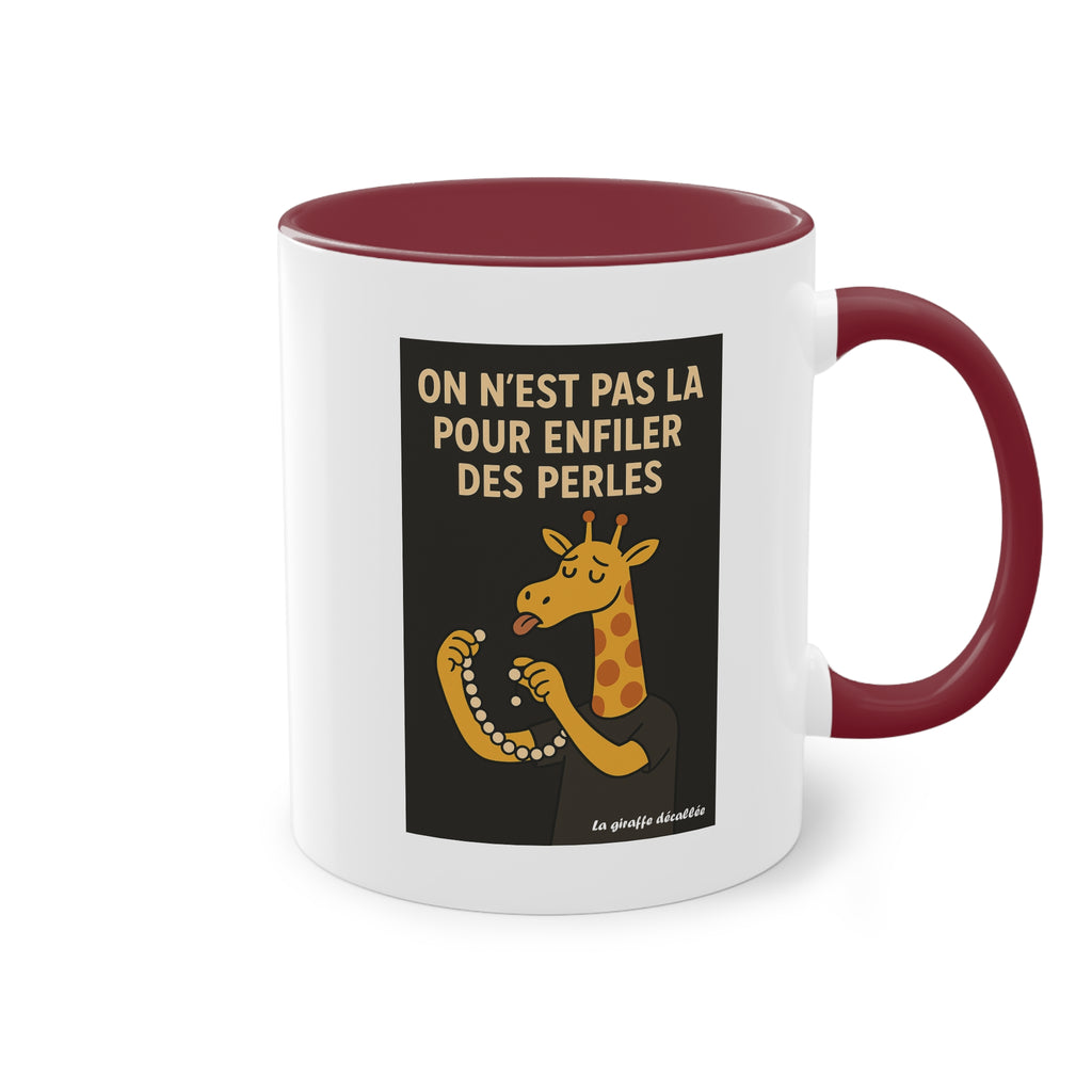 Coffee Mug, "ENFILER DES PERLES"