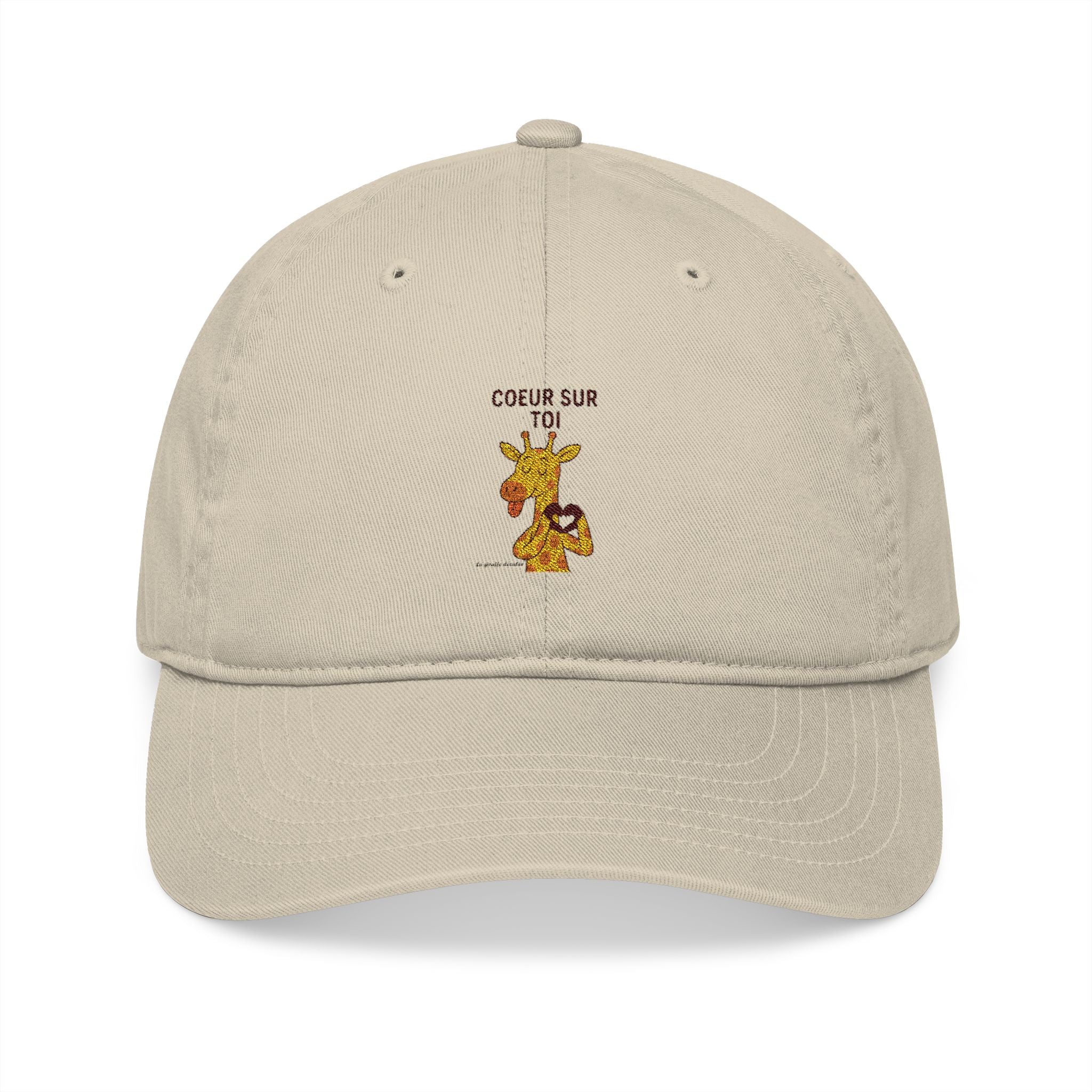 Organic Baseball Cap "COEUR SUR TOI"