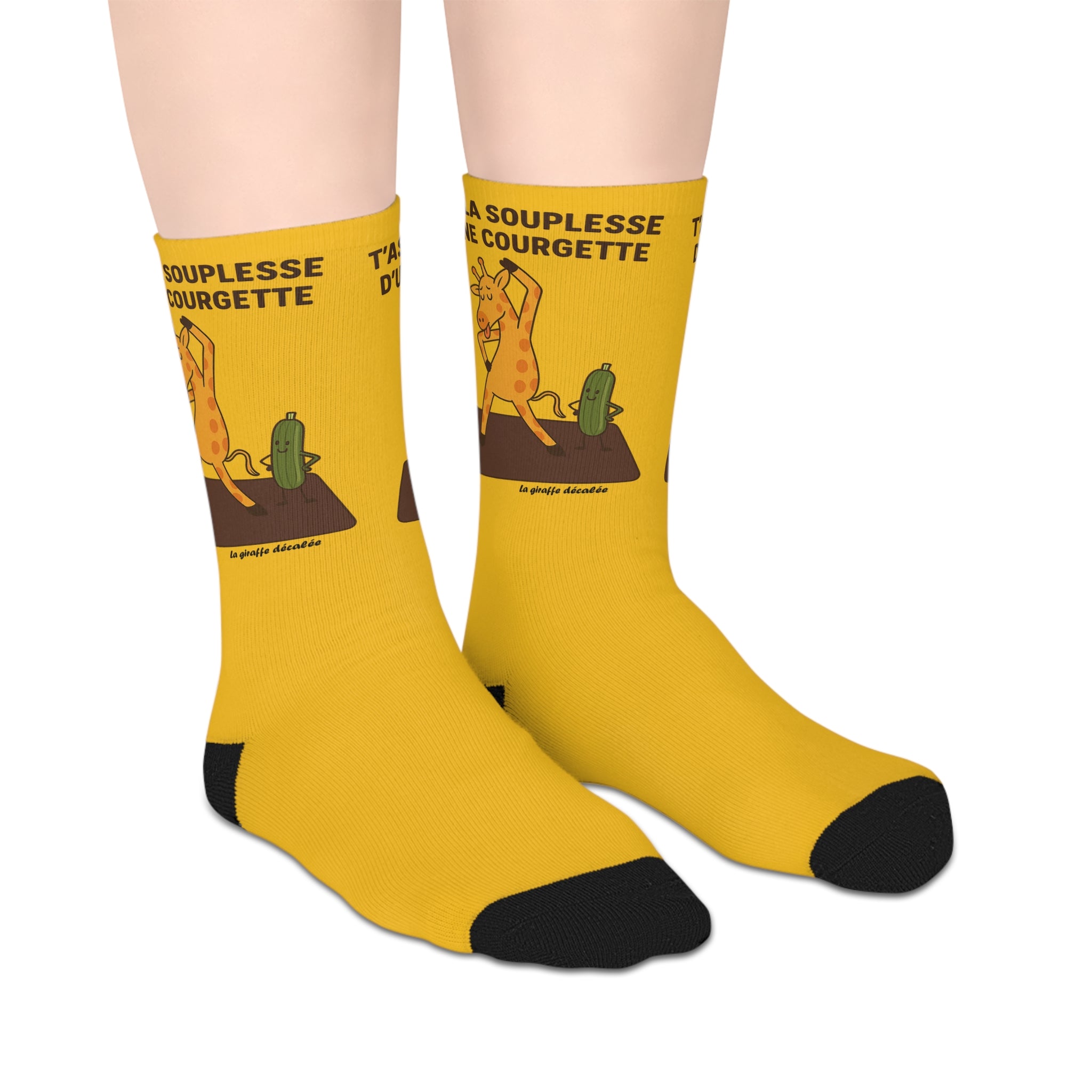Socks "LA COURGETTE" JAUNE