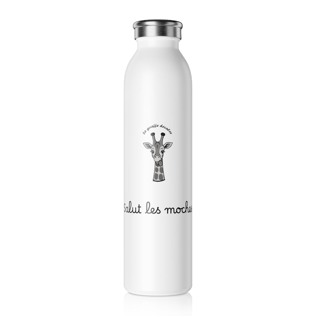 Slim Water Bottle "SALUT LES MOCHES"